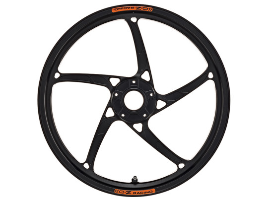 OZ Racing PIEGA R Aluminum 5 Spoke Wheel Set - Matte Black - DUCATI V4 Panigale