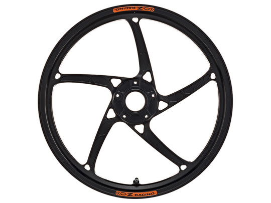 OZ Racing PIEGA R Aluminum 5 Spoke Wheel Set - Matte Black - DUCATI V4 2025