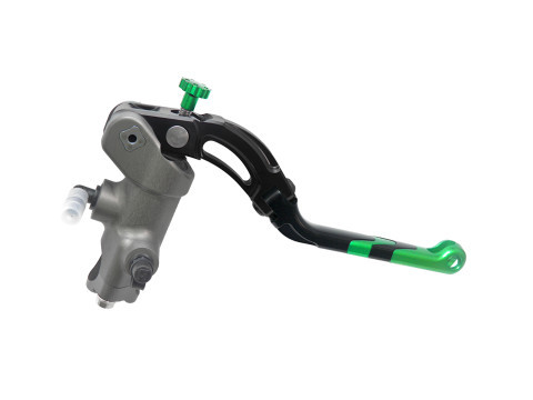 Accossato CNC Radial Brake Pump PRS 19x17-18-19 With long Revolution Lever- Green