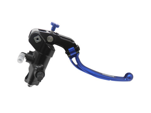 Accossato Radial Brake Master Cylinder PRS 19x17-18-19 With Black Anodized Body and Colourful Long Lever-Blue