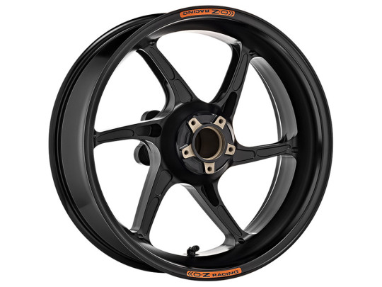 OZ Racing - GASS Aluminum 6 Spoke Rear Wheel - Matte Black - Aprilia - H6095AP60Z1M