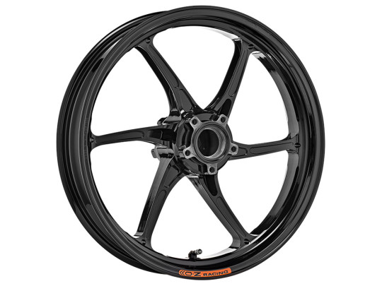 OZ Racing - Cattiva Magnesium 6 Spoke Front Wheel - Gloss Black - Aprilia - C3065AP35X5N