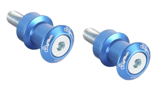 Lightech - Swingarm Spools - M10 X 1.25 - Cobalt Blue - CAVM10COB