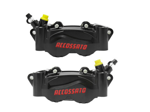 Accossato CNC Radial Brake Caliper 100mm Black Anodized