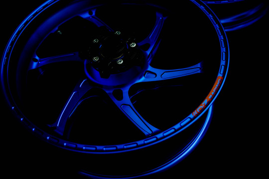 OZ Racing - GASS Aluminum 6 Spoke Wheel SET - Anodized Gloss Blue - Yamaha - R1