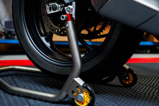 Lightech - Rear Stand with Forks - Stainless Steel - RSS005F