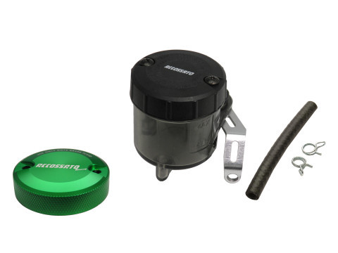 Accossato Mounting Kit Brake & Fluid Reservoir - Green aluminum cap - 45 ml