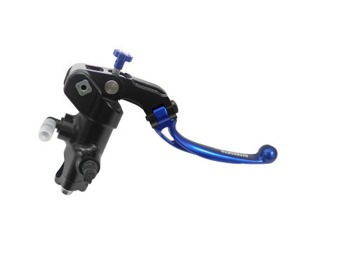 Accossato Radial Brake Master Cylinder PRS 19x17-18-19 With Black Anodized Body and Colourful Short Lever-Blue