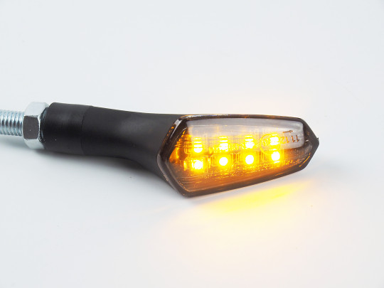Lightech - LED ABS Plastic Turn Signals (Pair) - Black - 82MM - FRE926NER