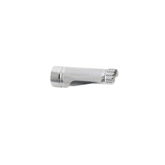 LighTech Fixed Footpeg - 75mm - Black - FTR1098SIL