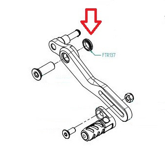 Lightech - Rearset Lever Replacement Washer - FTR137