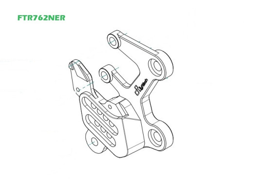 Lightech - Rearset Base Plate - Brake Side - FTR762NER