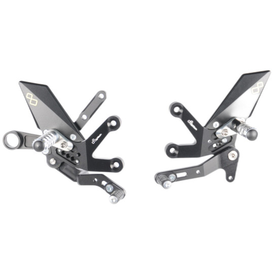 Lightech - Folding Footpegs - Suzuki - GSXS 1000 - Standard/Reverse - FTRSU003W