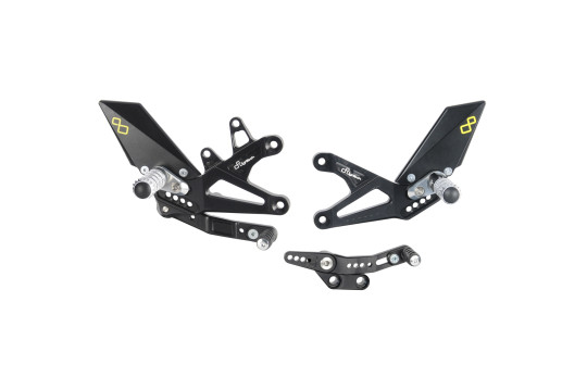 Lightech - Fixed Footpegs - Triumph 765 - Standard and Reverse Shift - FTRTR005