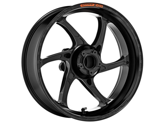 OZ Racing - GASS Aluminum 6 Spoke Rear Wheel - Gloss Black - Aprilia - H6095AP6001N