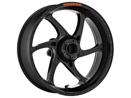 OZ Racing - GASS Aluminum 6 Spoke Rear Wheel - Matte Black - Kawasaki - H6019KA55Z1M