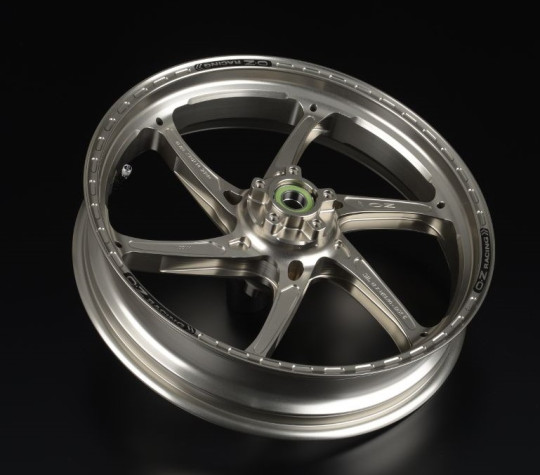 OZ Racing - GASS Aluminum 6 Spoke Front Wheel - Titanium color - Aprilia - H3254AP3501T