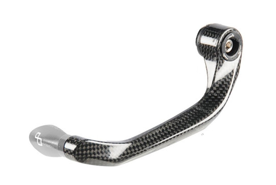 Lightech - Silver - Polished Carbon Clutch Lever Guard - ISS106LCSIL