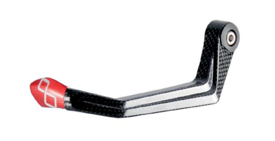 Lightech - Red Tip - Carbon Clutch Lever Guard - ISS116LCROS