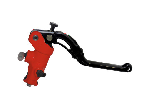 Accossato Radial Brake Master Cylinder - 19x18 - Red w/ Black Revolution Lever