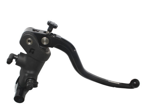 Accossato CNC Radial Brake Master Cylinder - 19x20 Black Body - Fixed Lever for 1