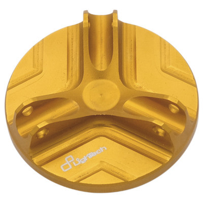 Lightech - Oil Filler Cap - Gold - Aprilia / Moto Guzzi / Suzuki - OIL101ORO