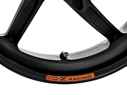 OZ Racing - GASS Aluminum 6 Spoke Rear Wheel - Matte Black - Aprilia - H6305AP55Z1M