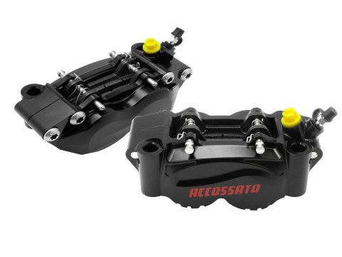 Accossato Radial CNC Billet Calipers - 108mm - Oxidized Black - ST