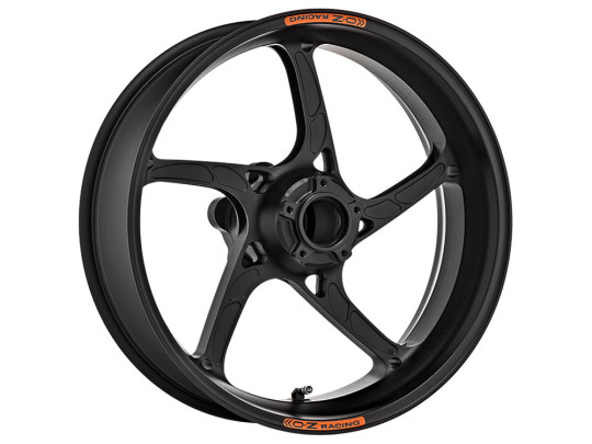 OZ Racing - PIEGA Aluminum 5 Spoke Rear Wheel - Matt Black - Kawasaki - P6260KA55Z1M