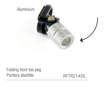 Lightech - Folding Front Toe Peg - RFTR214SIL