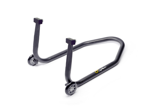Lightech - Iron rear stand with rubber pad lifters - Black - RSF037P