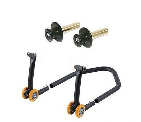 Lightech - Modular rear stand with 4 wheels and nylon roller lifters - RSF039R