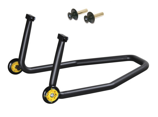 Lightech  - Iron rear stand with rollers - Black - RSF045R