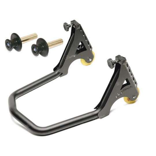 Lightech - Iron rear stand with nylon roller lifters - RSF21R