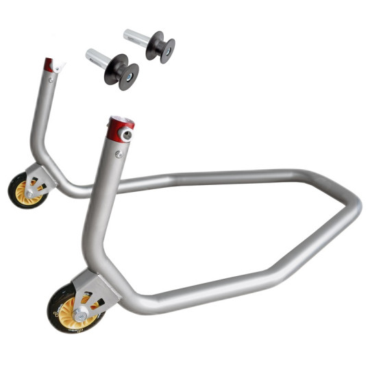 Lightech - Rear Stand with Rollers - Stainless Steel - RSS005R