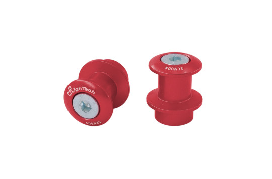 Lightech - Swingarm Spools - M10 - Red - SCV005ROS