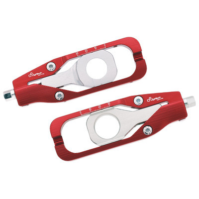 Lightech - Chain Adjusters - Red - Honda - TEHO002ROS