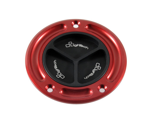 Lightech - Spin Locking Fuel Caps - Red - Ducati - TF13N/R