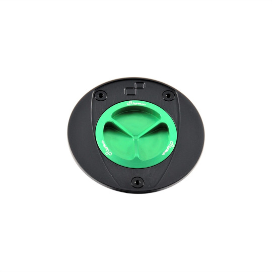 Lightech - Spin Locking Fuel Caps - Green - Kawasaki - TFN215VER