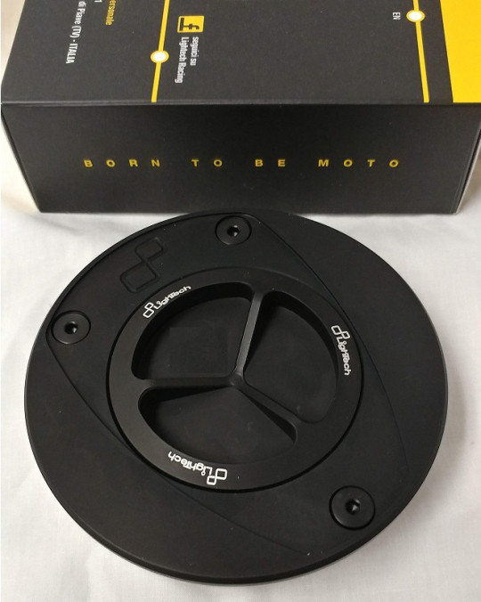 Lightech - Spin Locking Fuel Caps - Black - Honda - TFN227NER