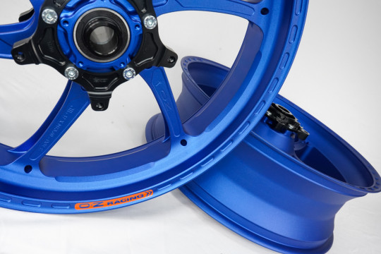 OZ Racing - GASS Aluminum 6 Spoke Wheel SET - Anodized Matte Blue - Yamaha - R1