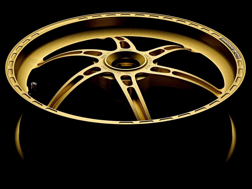 OZ Racing - GASS Aluminum 6 Spoke Rear Wheel - Matte GOLD - Ducati 