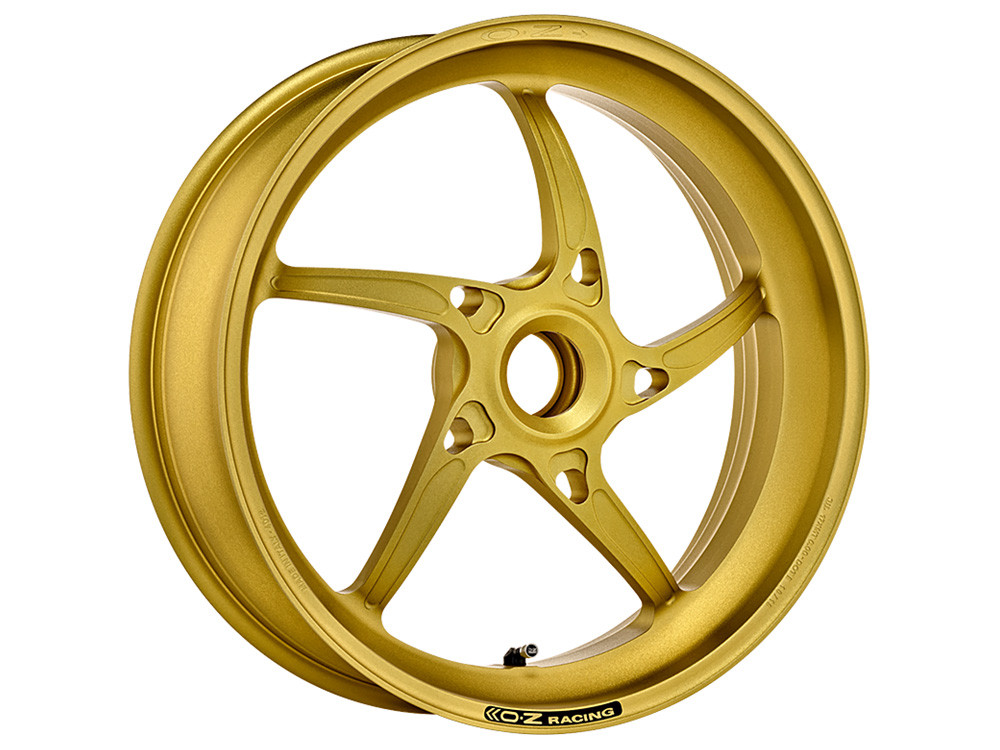 OZ Racing - PIEGA Aluminum 5 Spoke Rear Wheel - Matte GOLD 